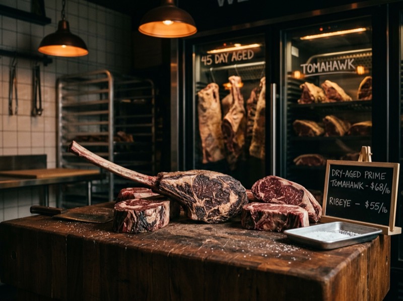Parrilla: Maestría de Carnes Premium y Maduradas